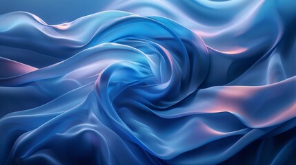 Obraz premium Abstract blue background with smooth flowing textures and dynamic swirls