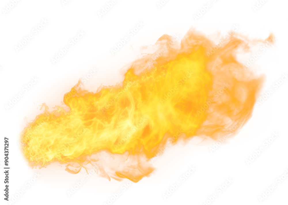 Canvas Prints Flame effect png, transparent background