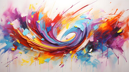 Exuberant Harmony: A Confluence of Colors and Emotions on Canvas