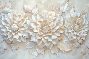 Greeting card illustration with flowers, suitable for wallpaper, invitation cards for weddings, birthdays, and other holidays and summer backgrounds, 3D watercolor peonies