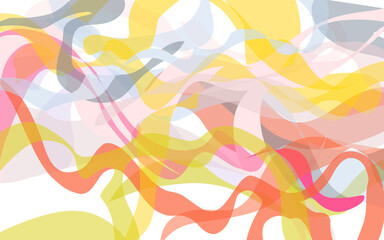 Fototapeta premium colorful waving abstract background without background