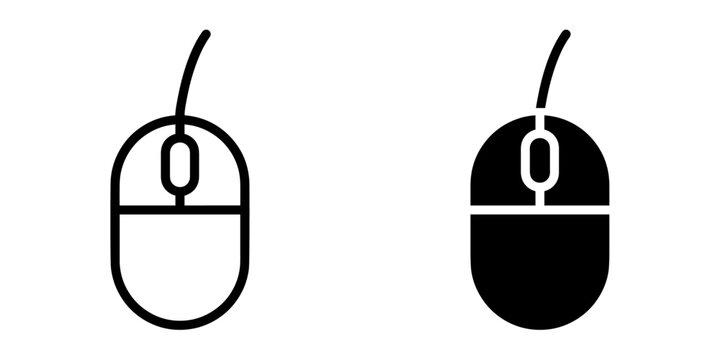 ofvs660 OutlineFilledVectorSign ofvs - computer mouse vector icon . isolated transparent . outline and filled version . AI 10 / EPS / PNG . g12006
