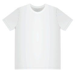 White t shirt. vector illustration