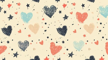 Obraz premium An image of hearts on a valentine's day background.