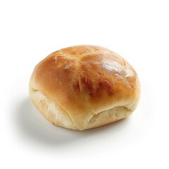 Medium shot of Sweet bread bun, isolated on a white background, bright and vivid tonality 