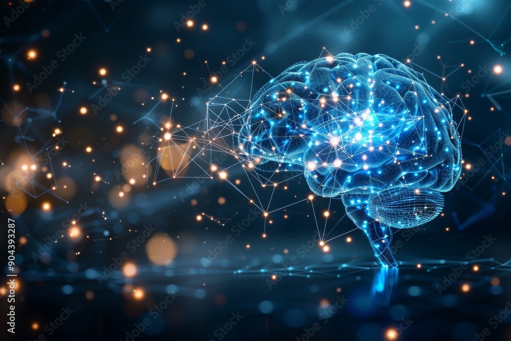 Poster brain bursting with color and creativity symbolizing explosive artistic and cognitive potential