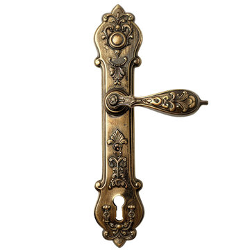 recommend clip art: Antique brass door handle clip art