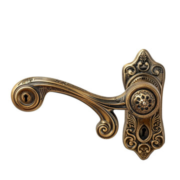 recommend clip art: Antique brass door handle clip art