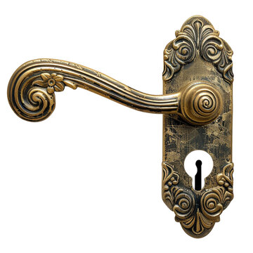 recommend clip art: Antique brass door handle clip art