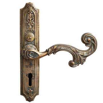 recommend clip art: Antique brass door handle clip art