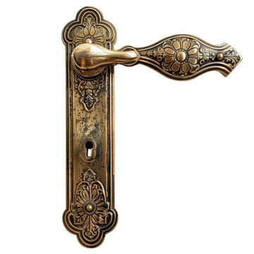 recommend clip art: Antique brass door handle clip art