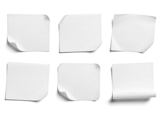 paper message note reminder adhesive sticker blank background white empty sticky tag sign office