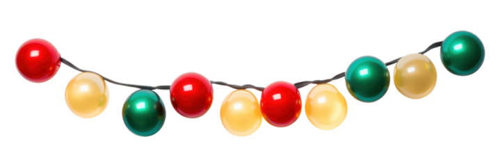 PNG Christmas light hanging jewelry bead.