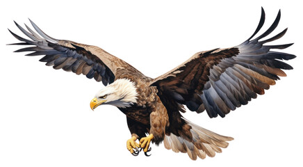 Fototapeta premium PNG Eagle flying animal bird beak.