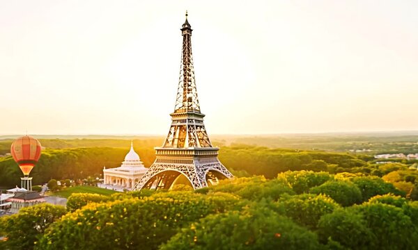  LANDMARK TRAVEL CONCEPT SPRING SUMMER ISOLATED.