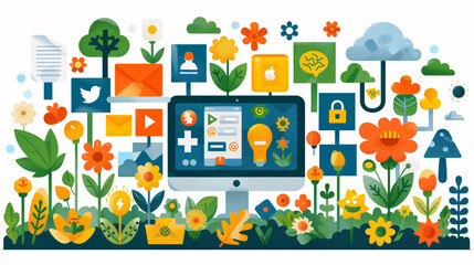 Obraz premium Modern Business in the Digital Age Technology, Connectivity, and Innovation