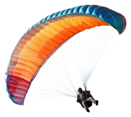 PNG Sportsman flying paragliding recreation adventure.