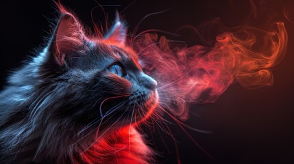 Cat with Smoke