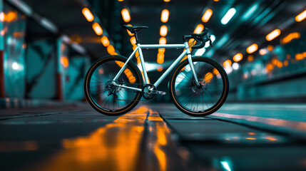 A stylish, minimalist bicycle with a lightweight frame