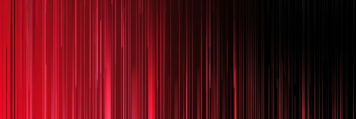 This design features dynamic red and black vertical stripes, creating a bold background