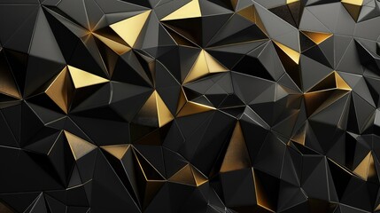 An abstract black background with intricate patterns of light and shadow, creating a sense of depth and mystery.