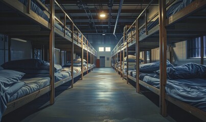 Fototapeta premium Volunteering at local shelters to support the community