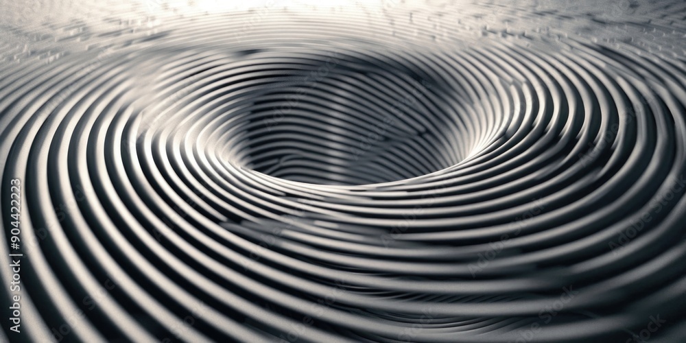 Aufkleber water droplets on a surface reflecting light and creating circular ripples.