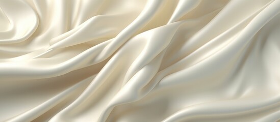 Obraz premium Abstract milky light beige silk background wave cloth fabric pastel tissue waving 