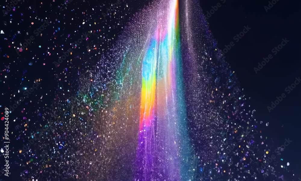Poster it was as if a million tiny crystals had been broken and released into the sky each one pulsating wi