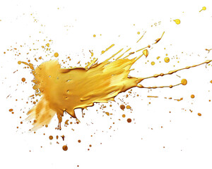 Golden splashes cut out