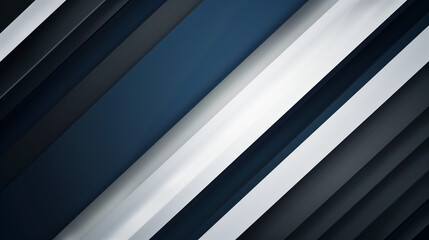 Fototapeta premium abstract design with diagonal lines and sharp edges in muted corporate colors (navy, gray, white), smiling face subtly blended into the background, spacious central area for text or logos, high