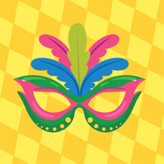 Colored carnival mask Vector