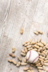 Peanuts Baseball And Copyspace Background