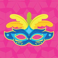 Colored carnival mask Vector