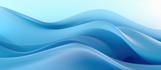 Light blue waves, seamless loop animation. Moving abstract sky blue lines with shadow