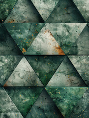 Abstract Geometric Pattern with Marble Texture and Green Tones Creating a Modern and Artistic Background Design. Mint background