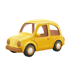 Yellow Cartoon Car