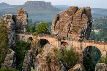 Sonnenaufgang – Blaue Stunde in der Sächsischen Schweiz – Bastei - Elbsandsteingebirge