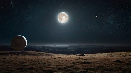 Starry Night Landscape