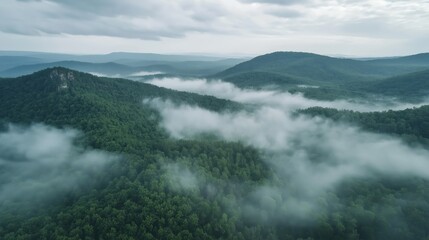 Ozark Mountains created with Generative AI Technology, ai, generative