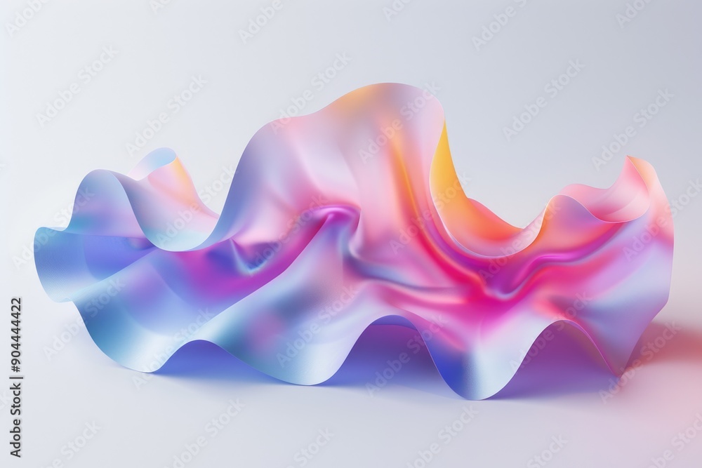 Poster A vibrant and eye-catching object sitting on a clean white background, perfect for adding visual interest to any design or display