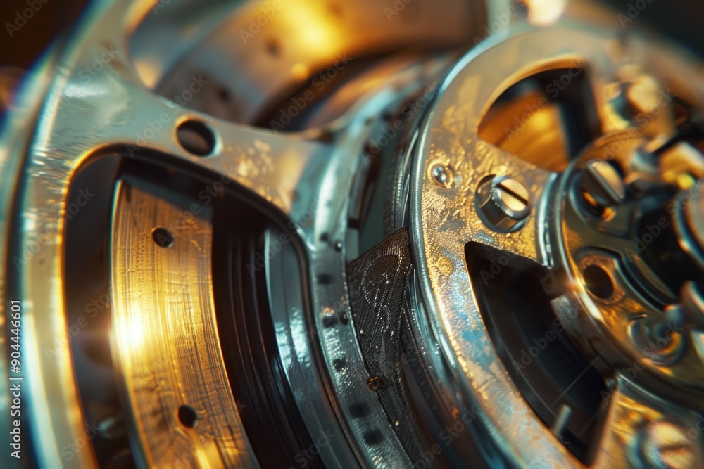 Aufkleber a detailed view of a watch face with clock hands and dial
