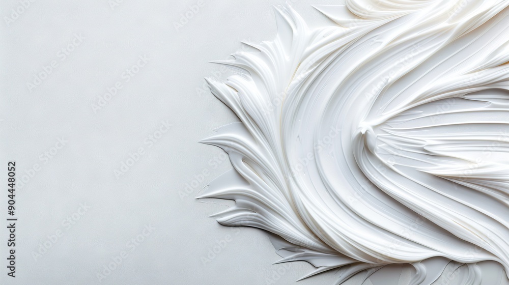 Aufkleber a snowflake-like pattern on a white background with a subtle frost effect