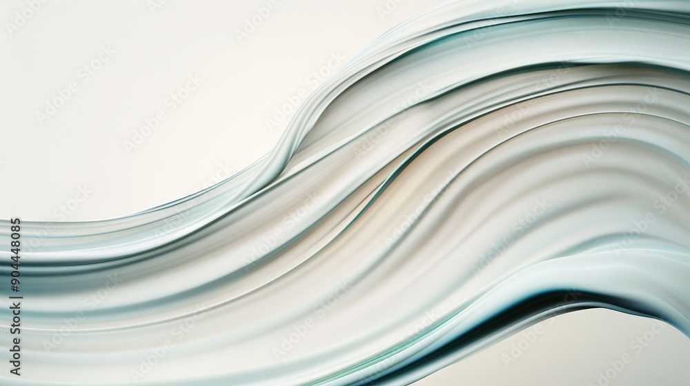 Poster a close-up of a cell phone with a wavy design on its back, displaying both sides of the device