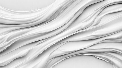  Close-up of white surface with white paint wave at the bottom, black and white background