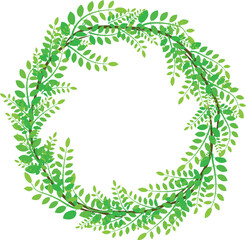 green laurel wreath