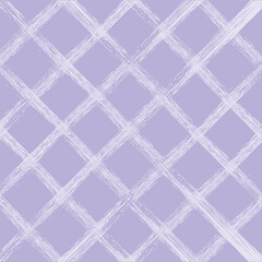Vector hand drawn cute checkered pattern. Doodle Plaid geometrical simple texture. Crossing lines. Abstract cute delicate pattern ideal for fabric, textile, wallpaper