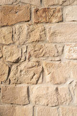 Gray and beige stone wall background