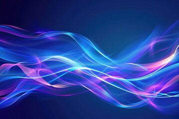 Naklejka premium Abstract wave design on a blue and pink background