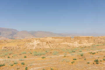 Ruins of Ancient Panjakent,  old settlement in Tajikistan